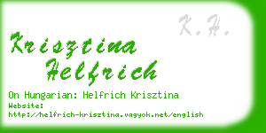 krisztina helfrich business card